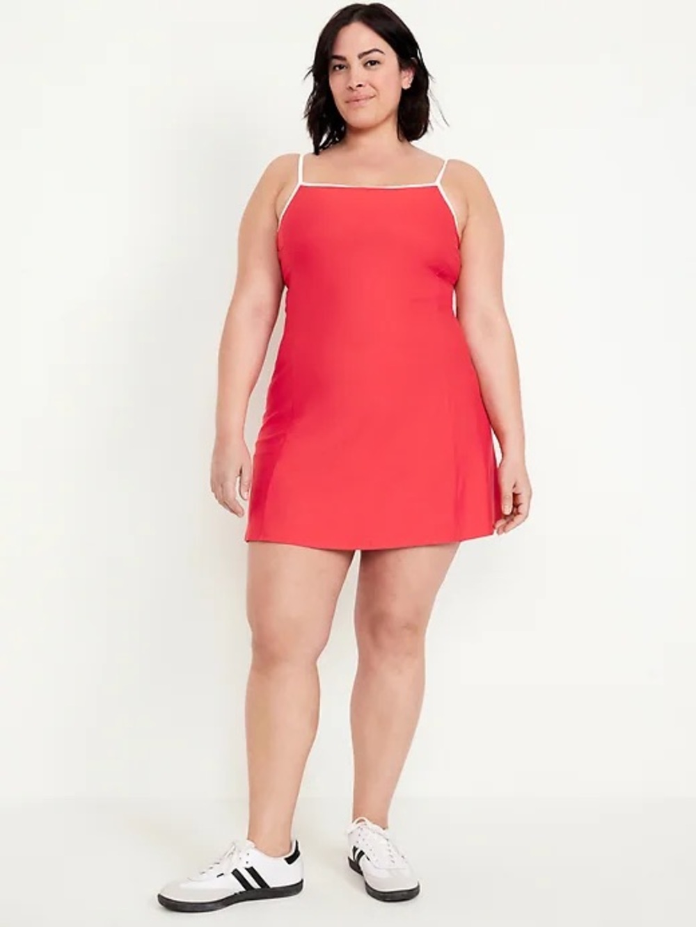 Old Navy Red Active Dress with White Contrast Straps